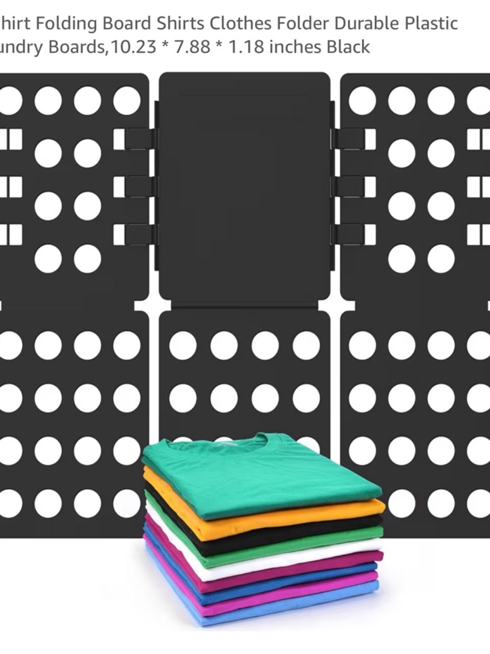 Black Folding Shirt Folder Board